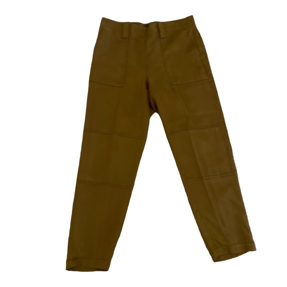 Banana Republic 100% lyocell casual pants belt loops caramel big pockets small